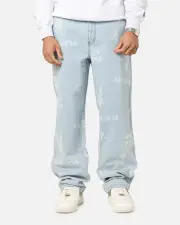 [PLAYBOY] Playboy Mess Denim Jeans Light Indigo - Size 34 34 Light Indigo