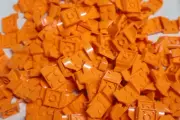 15 Lego Bright Light Orange, Vehicle, Mudguard 2 x 4 with Flared Wings Inv. 307
