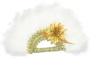 Bridal Plume Fan for Weddings Handheld Stage Show Fan Elegant Wedding Dress Decor Bridal Shower Prop for Lasting Memories