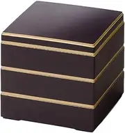 J-Kitchens Excursion Bento Box, Made in Japan, 3-Tier, 7.5 Inches, Saikyokura Shinkura, 8.8 x 8.8 x 8.3 inches (22.3 x 22.3 x 21.0 cm)