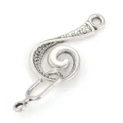 20 Sets Antique Silver Plated Alloy Hook and Eye Clasps Crafts 13.5x25.5x1.5mm