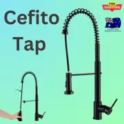 Cefito Kitchen Mixer Tap Pull Down 2 Modes Sink Faucet Basin Laundry Black Style