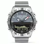 North Edge Steel 200m Altimeter Barometer Temperture Diver Compass World Miltary