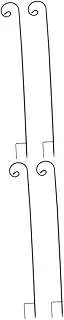 4 Pcs Shepherd Hook Garden Shepherd Hook Garden Stake Hangers Bird Feeders Shepherd Hooks Outdoor Plant Hanger Stand Shepherds Hook Bird Feeder Pathway Light Hangers Iron