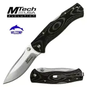 MTECH EVOLUTION MTE-FDR013-LM Black Micarta MANUAL FOLDING KNIFE