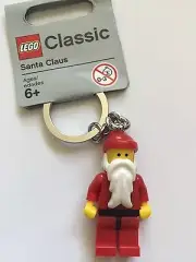 *NEW* Lego Classic SANTA CLAUS Key Chain 850150 Keychain GRAY TAG