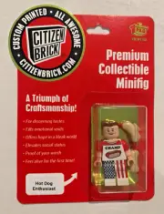 Hot Dog Enthusiast Citizen Brick Minifig Minifigure Brand New