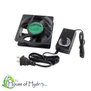 120mm HydroFlow Waterproof Fan Kit For Humidification Hydroponics
