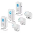 3x Shop Store Welcome Chime Motion Sensor Wireless Alert Alarm Entry Door Bell