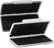 2Pcs Hard Drive Protection Case Shockproof Storage Box for Lost Design Durable Material Grey for Organizing Hard Drives