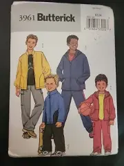 Butterick 3961 Jacket Pants Casual SZ 12-14 Child SEWING PATTERN