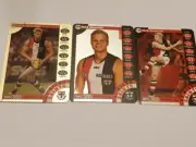 2013 TEAMCOACH Nick Riewoldt Regular + Silver + Gold Parallel cards. Saints
