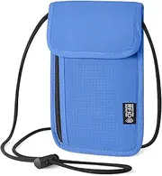 [YueJieSelected] Neck Pouch Men, Neck Pouch Women's Small, Mobile Phone Organiser Shoulder Bag Men, Wallet for Hanging, RFID Travel Purse, Theft-Proof, Passport Bag for Travel, Anti-Theft Protection, lightblue,