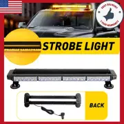 26.5 in LED Amber Emergency Strobe Light Bar Warning Rooftop Double Side Traffic