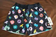 Adidas Lego Dots Reversible Shorts Girls Size 5T GM1809 Multi Color New