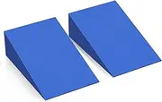 Foam Wedge Slant Board, 2-pcs Update Calf Stretcher, Squat Wedges for Yoga, Foot Rehabilitation and Stretching, and Physical Therapy, Blue