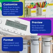 P-Touch Label Maker, PTD220, Thermal, Inkless Printer for Home & Office Organiza