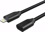 Lightning Extension Cable Extender Adapter Cord Adapter Male to Female Compatible with iOS Devices - 3.3ft, Black