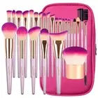 JAF Makeup Brush Set Professional 26 Pcs Synthetic Make Up Brushes with Case ...