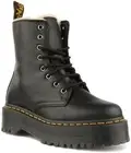 Dr Martens Womens Jadon Fur 8 Eye Lace Up Platform Zip In Black Size UK 3 - 8