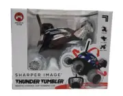 Sharper Image Thunder Tumbler Remote Control 360 Spinning Black Car-1012639