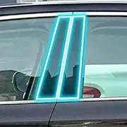 Car Exterior Body Film B C Window Pillar Scratch Prevention Membrane TPU PPF Paint Film Accessories，for Skoda Superb 2016-2023 (Center Pillar-Clear)
