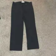 Susan Graff X Bogner Women's 10 Techno Trouser Pants Solid Black Office Travel