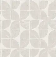Wallpaper Baxter Bone Textured Semicircle Modern Mosaic , 56 Sq Ft Bolt