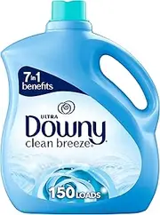 Downy Fabric Softener Liquid, Clean Breeze Scent, 111 fl oz, 150 Loads
