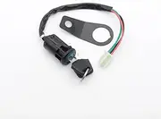 Ignition Key Switches for Most 50cc 70cc 90cc 110cc 150cc 250cc Universal Motorcycle Start The Ignition Switch Lock Key with Bracket Ignition Barrel Key Switch