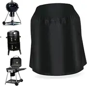 HAKIDZEL BBQ Grill Cover Heavy Duty Round Fire Pit Protector Durable Easy to Clean Convenient Storage Suitable for Gas and Charcoal Grills