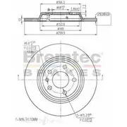 Bremtec Euro-Line GeoZinc Coated Brake Rotor - BDR20030EL