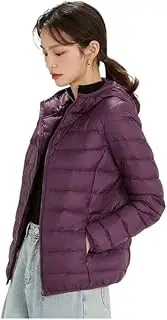 GAGALU Women's Winter Jacket Super Light Down Jacket Soft Matte Fabric Winter Down Jacket Warm Coat (Color : Purple, Size : L)