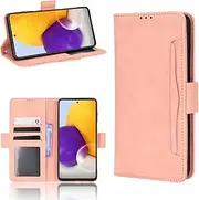 [YBROY] Case for Samsung Galaxy M14 5G, Magnetic Flip Leather Premium Wallet Phone Case, with Card Slot and Folding Stand, Case Cover for Samsung Galaxy M14 5G.(Pink)
