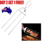 3 Way Grill Skewers Shrimp Skewers Stainless Steel Grilling Sticks Bbq Kebab AN
