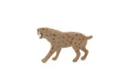 Saber Tooth Cat, Realistic, Figure, Model, Replica, Toy, Gift, 2" CH647 BB169