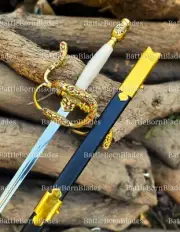 Hand Forged Peter Damon Highlander Sword, Toledo Salamanca With Scabbard