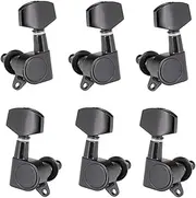 YaSao 6pcs Sealed Guitar String Pegs Locking Tuners 3L3R Tuning Pegs String Tuners Electric Acoustic Guitar Tuner Machine Heads Knobs 3 Left 3 Right