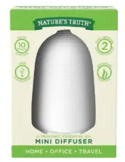Nature's Truth Ultrasonic Essential Oil Mini Diffuser, White 840093104403VL