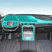 Car Interior Film Dashboard Piano Board Shift Center Console Anti-Scratch Transparent TPU Protection Film,for EXEED TXL 2023-2024 (Style for LHD)
