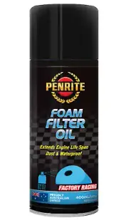 Penrite Foam Filter Oil Aerosol Spray Dust & Water Proof 400ml - MCFOAM0004