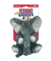 KONG Cozie Elephant Squeaky Plush Toss & Shake Dog Comfort Toy
