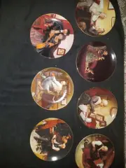 Norman Rockwell Golden Moments By Edwin Knowles China Set Of Collector Plates
