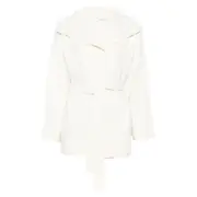 [Max Mara] Max Mara Hooded Wool-blend Jacket S NEUTRALS