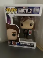 Funko Pop! Marvel Captain Carter What If? Vinyl Bobble-Head Figure # 870