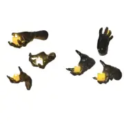 Set of 3 Skeleton Hands Shaped Decoration Wall Art for Halloween Festivities