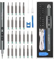 ORIA Electric Screwdriver Set, 28 in 1 Repair Tools Kit, Precision Repair Screwdriver Tool with Multiple Bits, Rechargeable Screwdriver Set for Phones, Watches, Toys, Computers