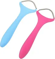 ARTSEWPLY 2pcs Portable Face Epilator Manual Facial Hair Removal Spring Tool Non Slip Design Lightweight for Travel and for Women
