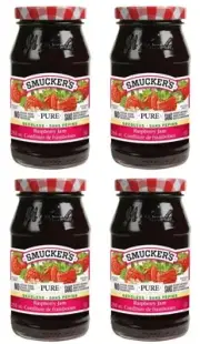 Smucker's Pure Seedless Raspberry Jam, 250mL (4 Pack)