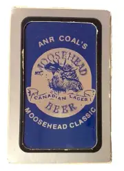 Vintage Moosehead Beer Canadian Lager Deck of Cards ANR COAL'S Moosehead Classic